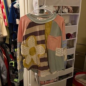 Oli & Hali Striped Knit Top in Earth Tones